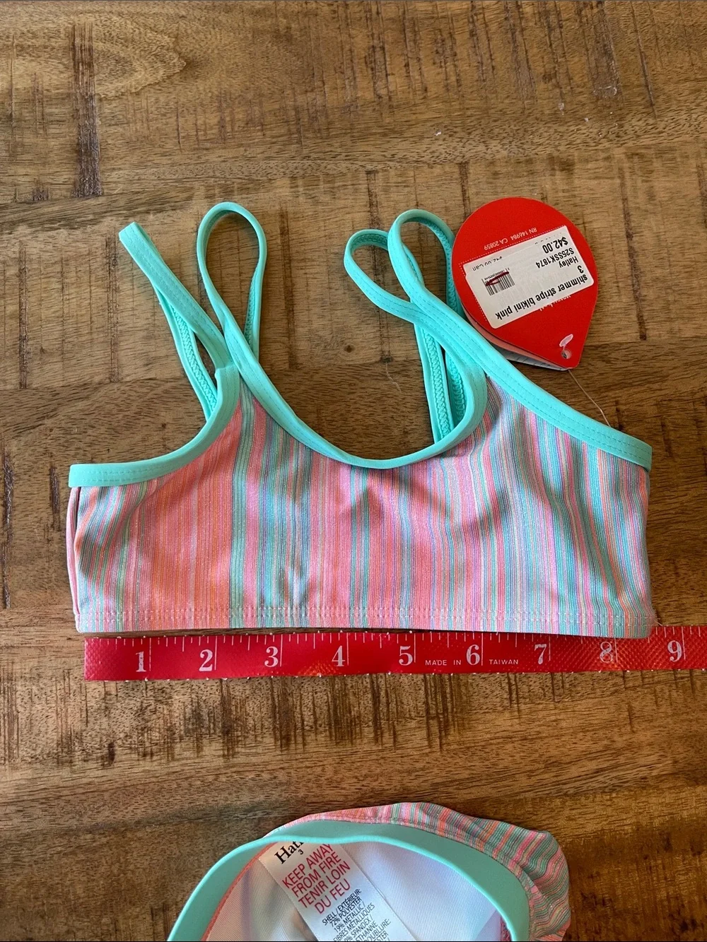 Hatley Shimmer Stripe Baby Girls Bikini Swimsuit New 3 Boutique